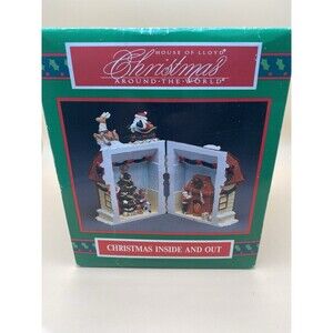 House of Lloyd Christmas Around The World Inside And Out Hinged House Figurine